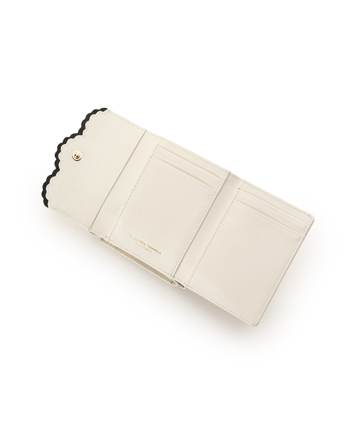 スカラップドット 折財布