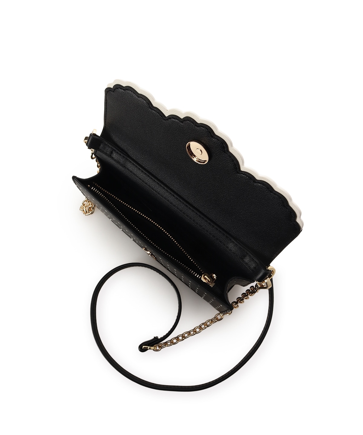 スカラップドット ウォレットショルダー