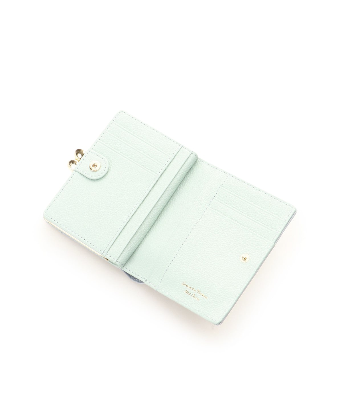 バイカラー 口金折財布