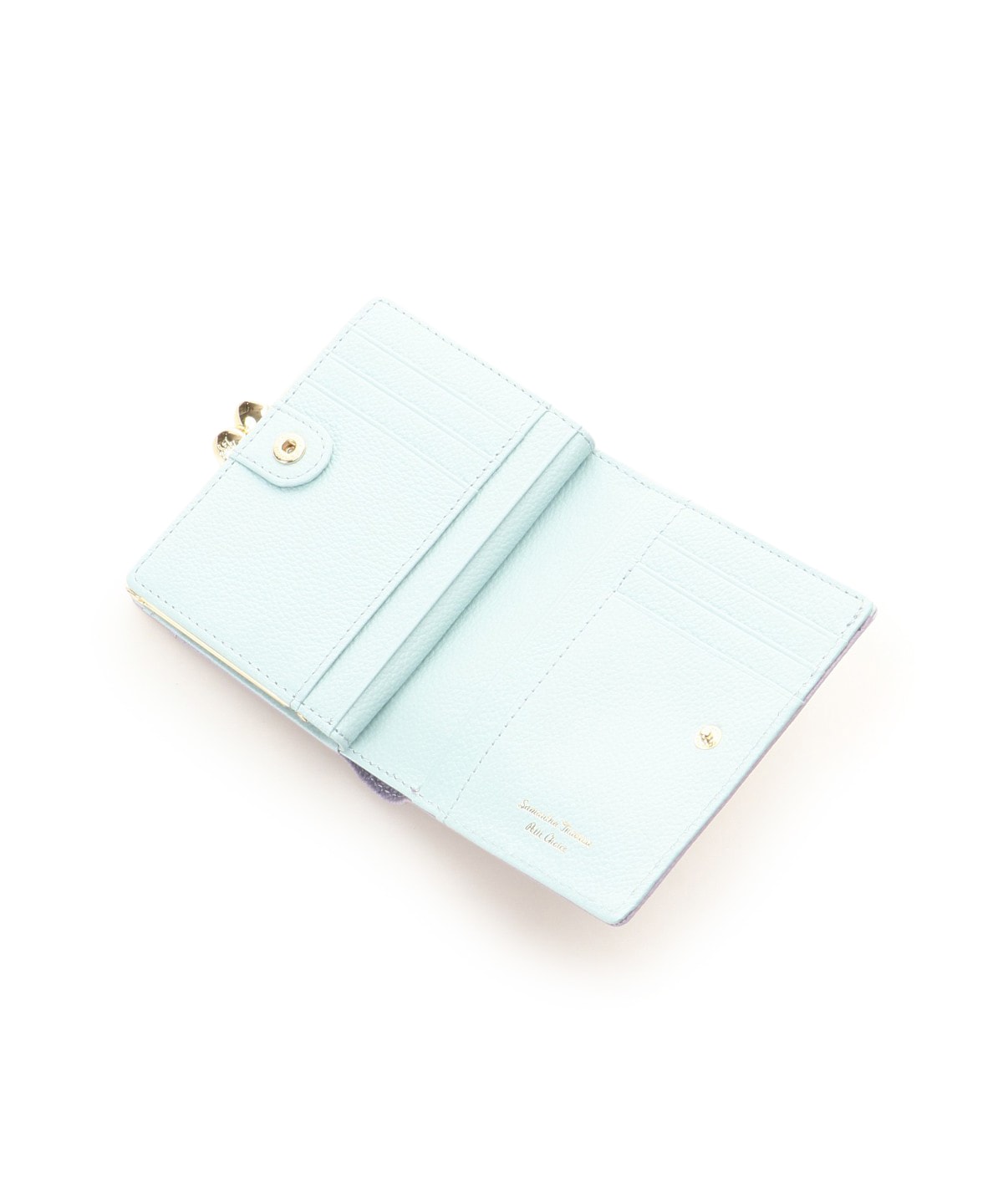 バイカラー 口金折財布