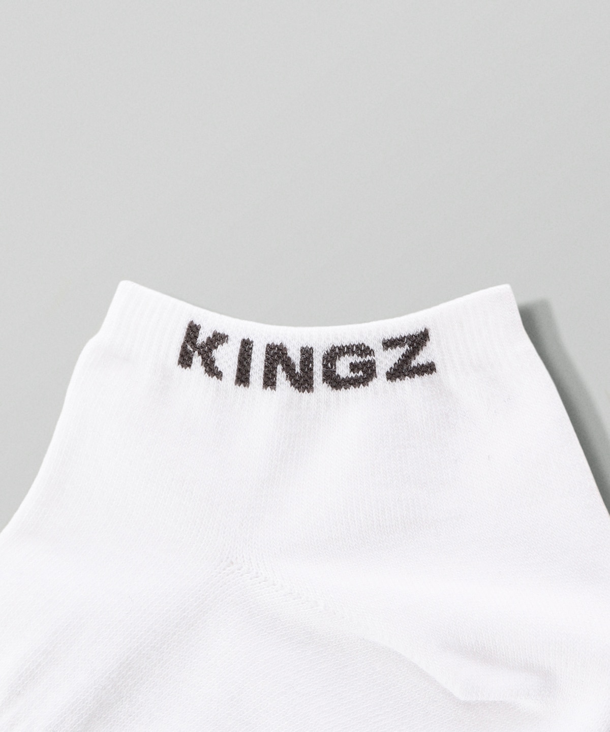 KINGZロゴ ショート丈ソックス
