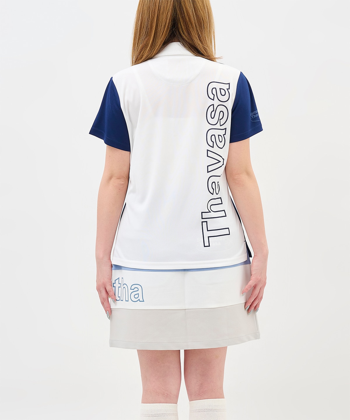 ロゴプリント半袖ポロシャツ