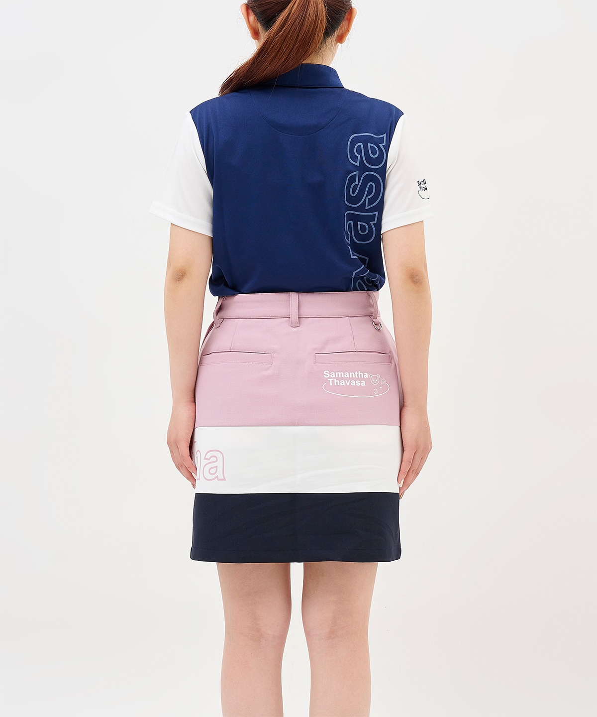 トリコロールロゴスカート