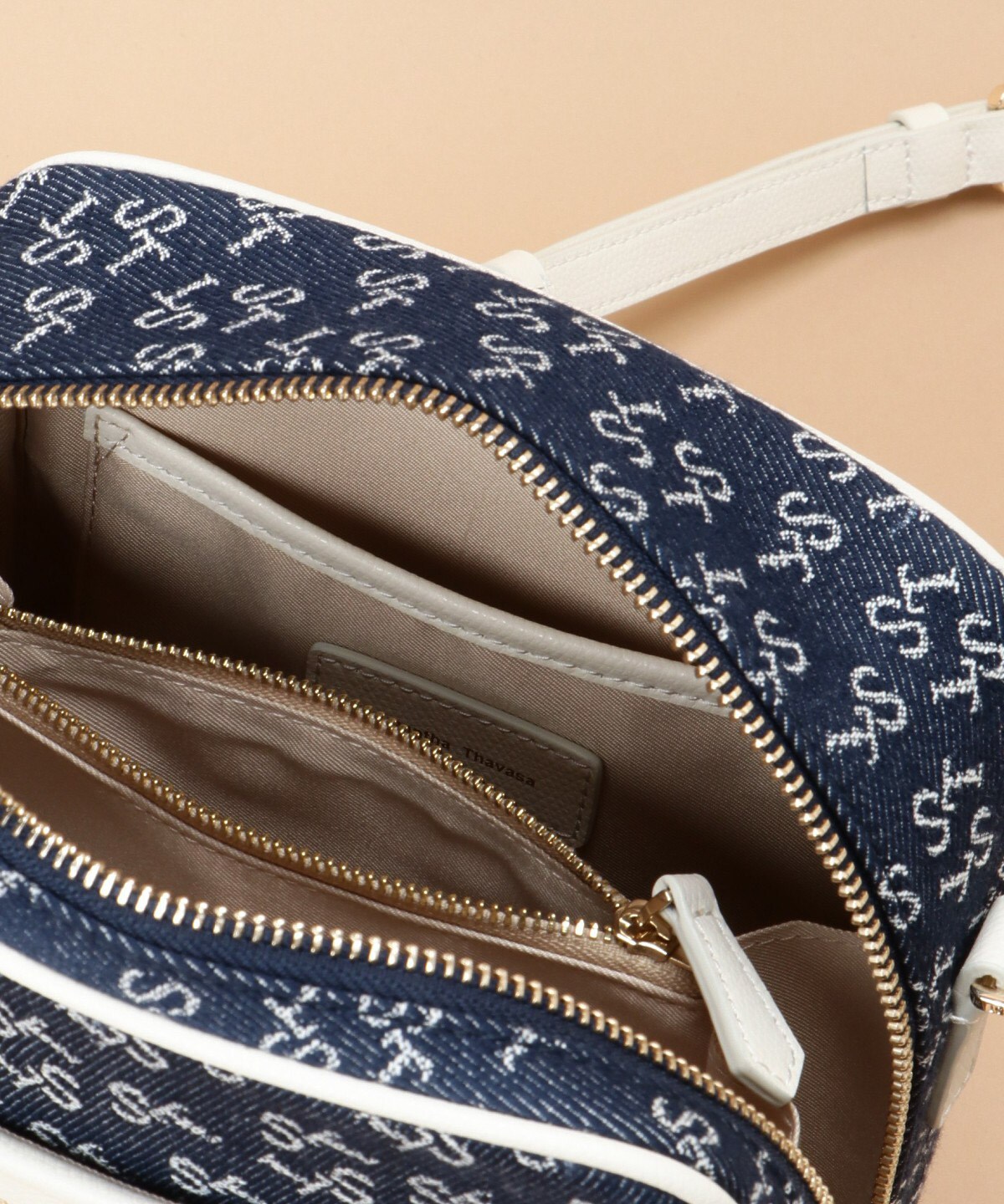 Denim ST Jacquard ショルダーバッグ(FREE オフホワイト): Samantha