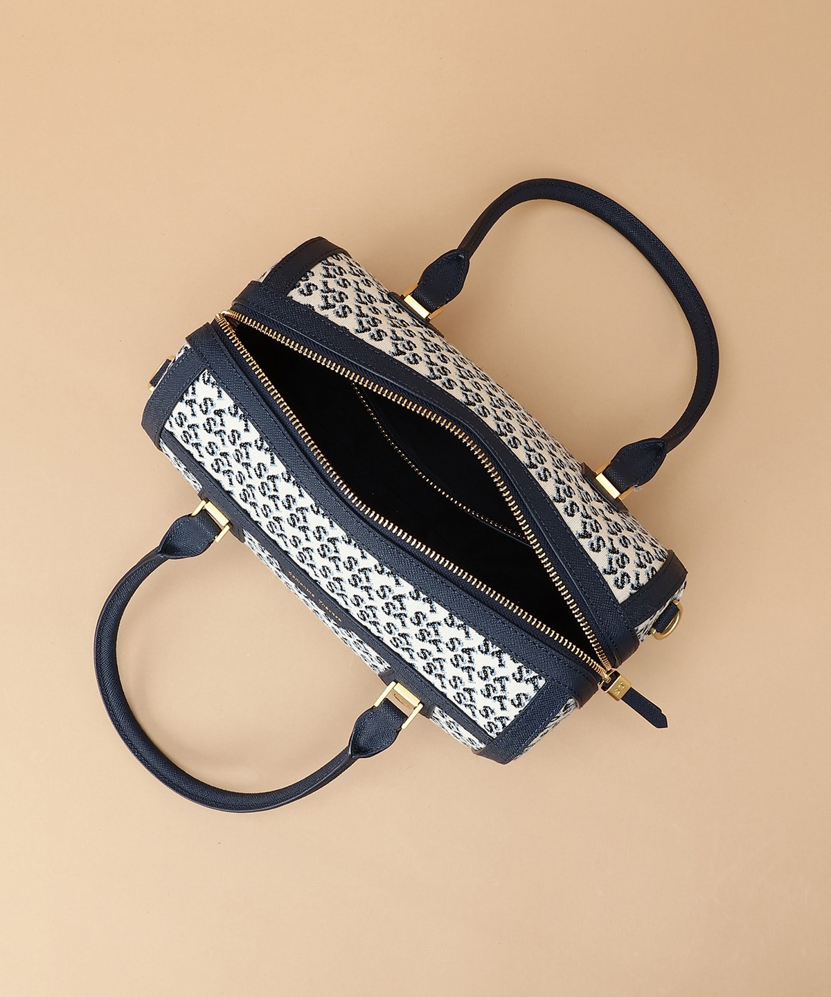 ST Jacquard シルエット ボストンバッグ