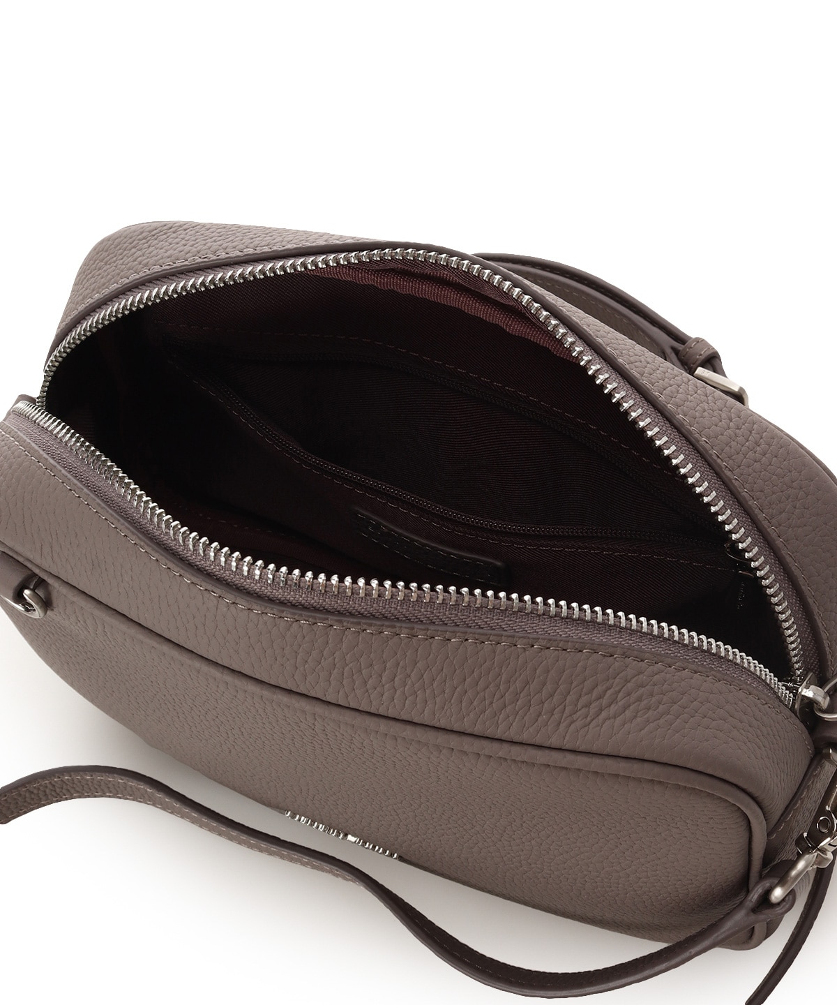 シンプルデザインソフトレザー ショルダーバッグ