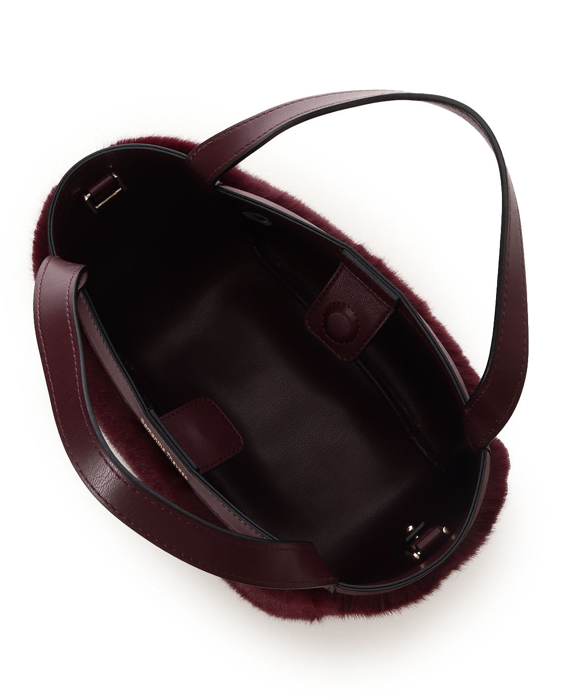 ポーチ付き コンパクトファーバッグ