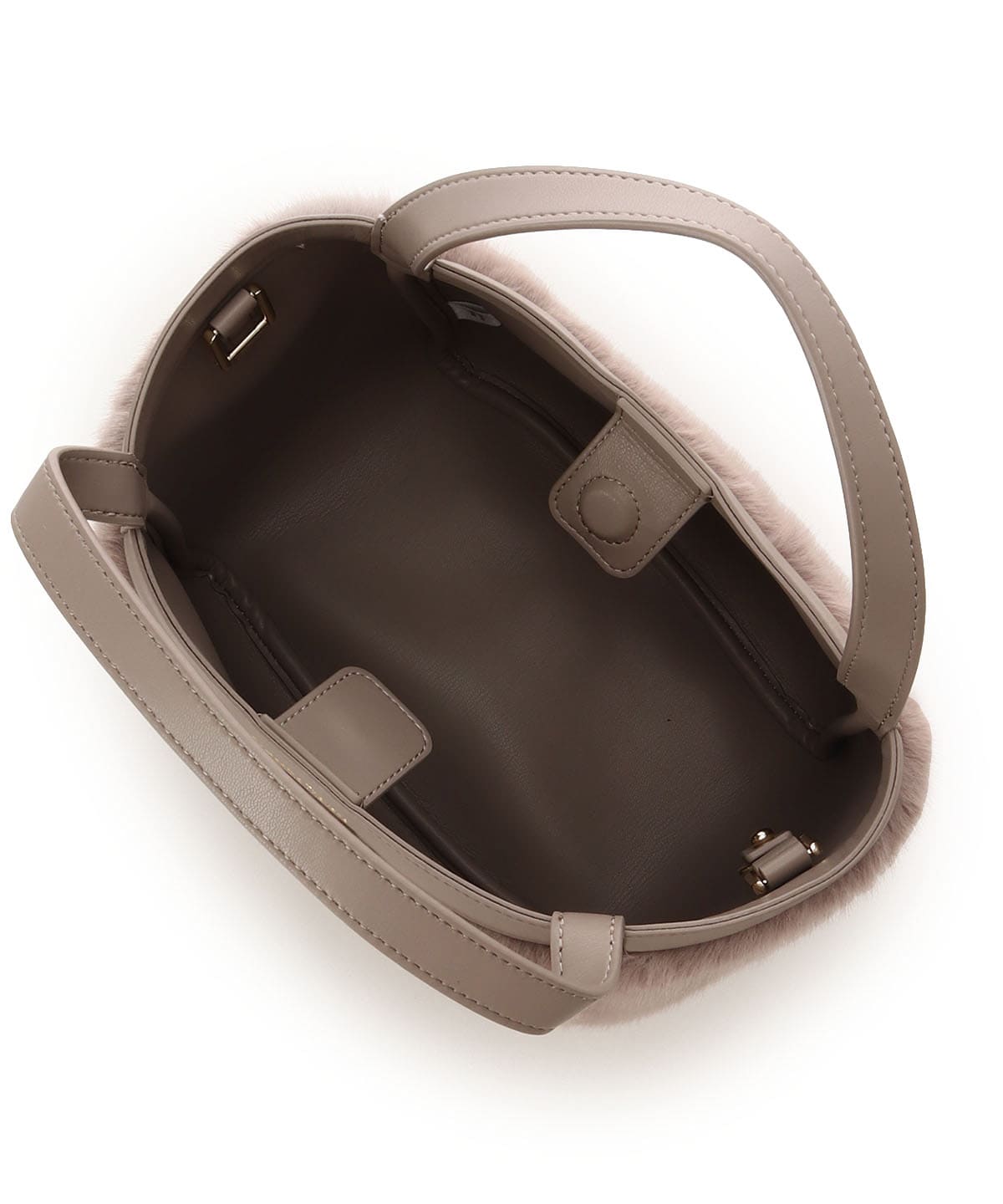 ポーチ付き コンパクトファーバッグ