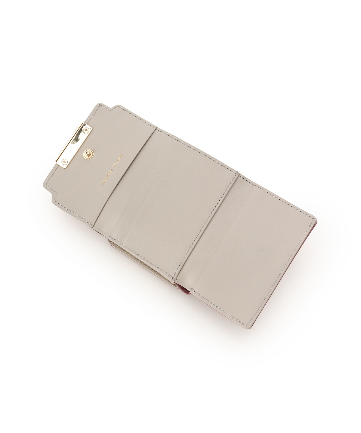 リボンモチーフ金具 口金折財布