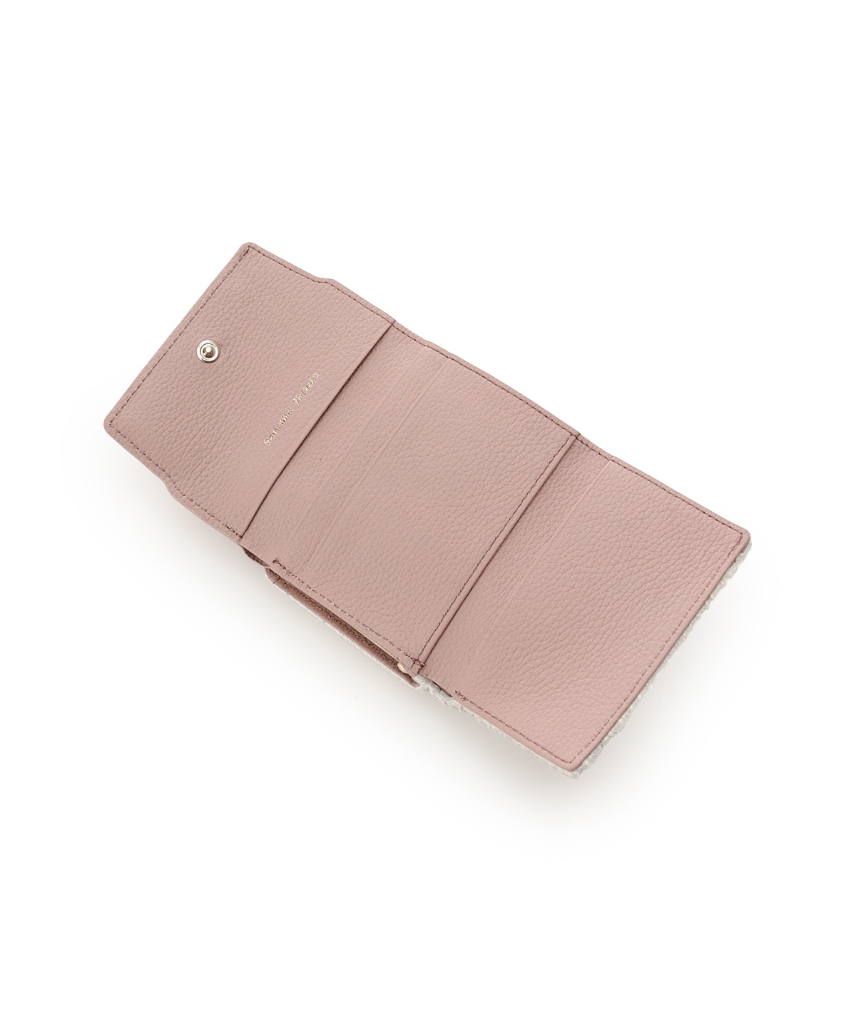 ループツイードデザイン エムシュシュⅢ 口金折財布