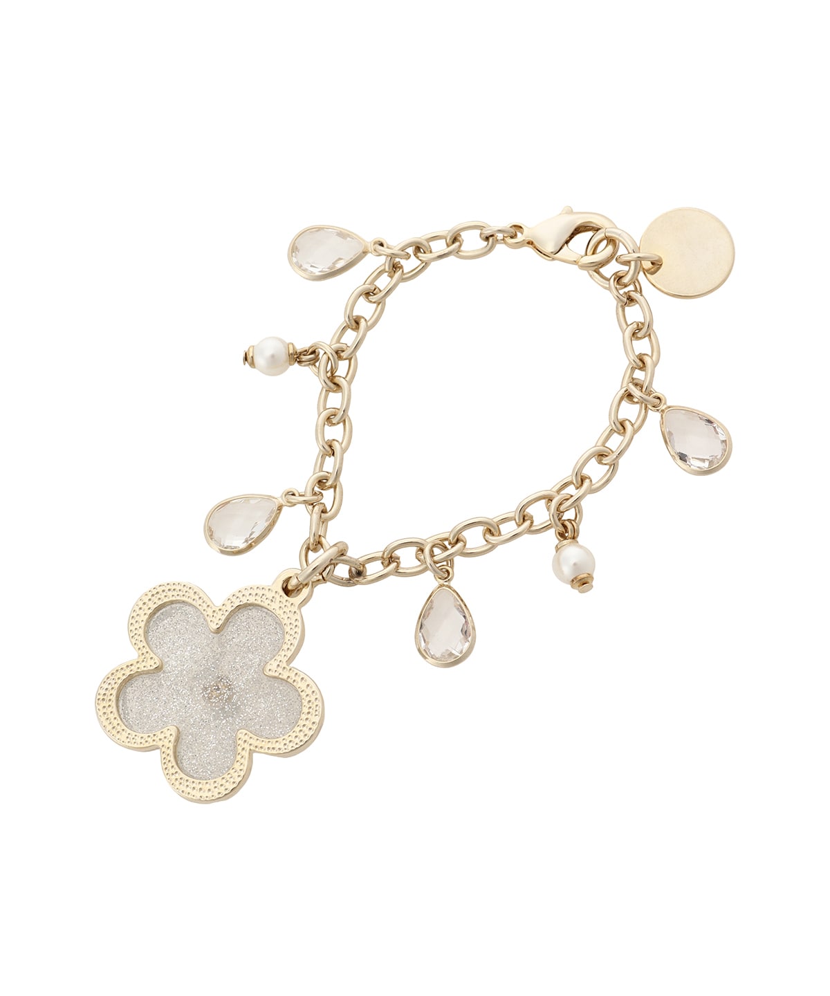 クリアラメフラワーバッグチャーム