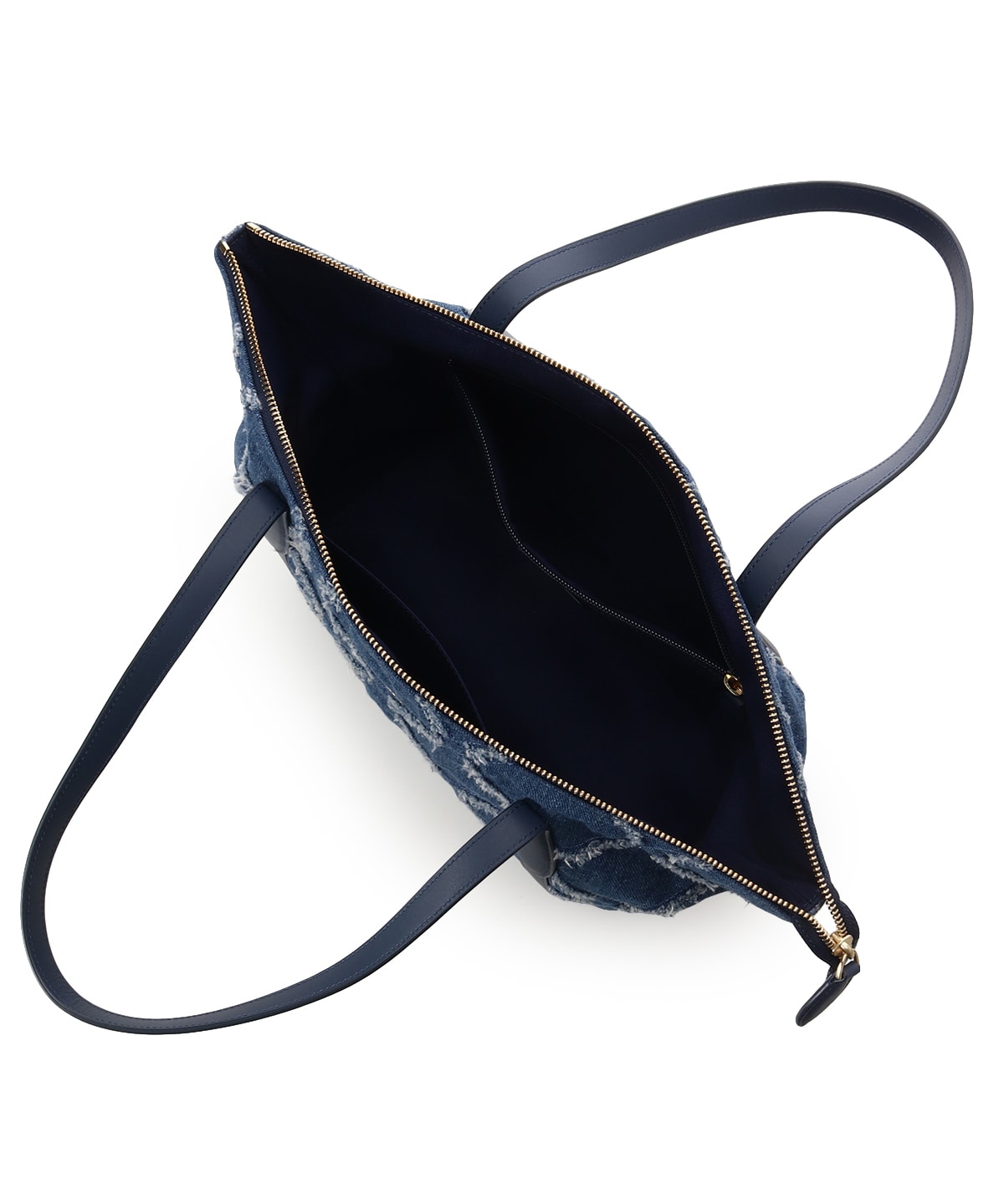 ウォッシング加工デニム調 トートバッグ