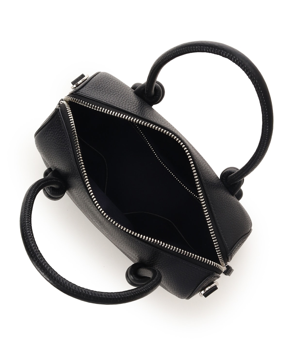 ノットデザインレザーハンドバッグ 大サイズ