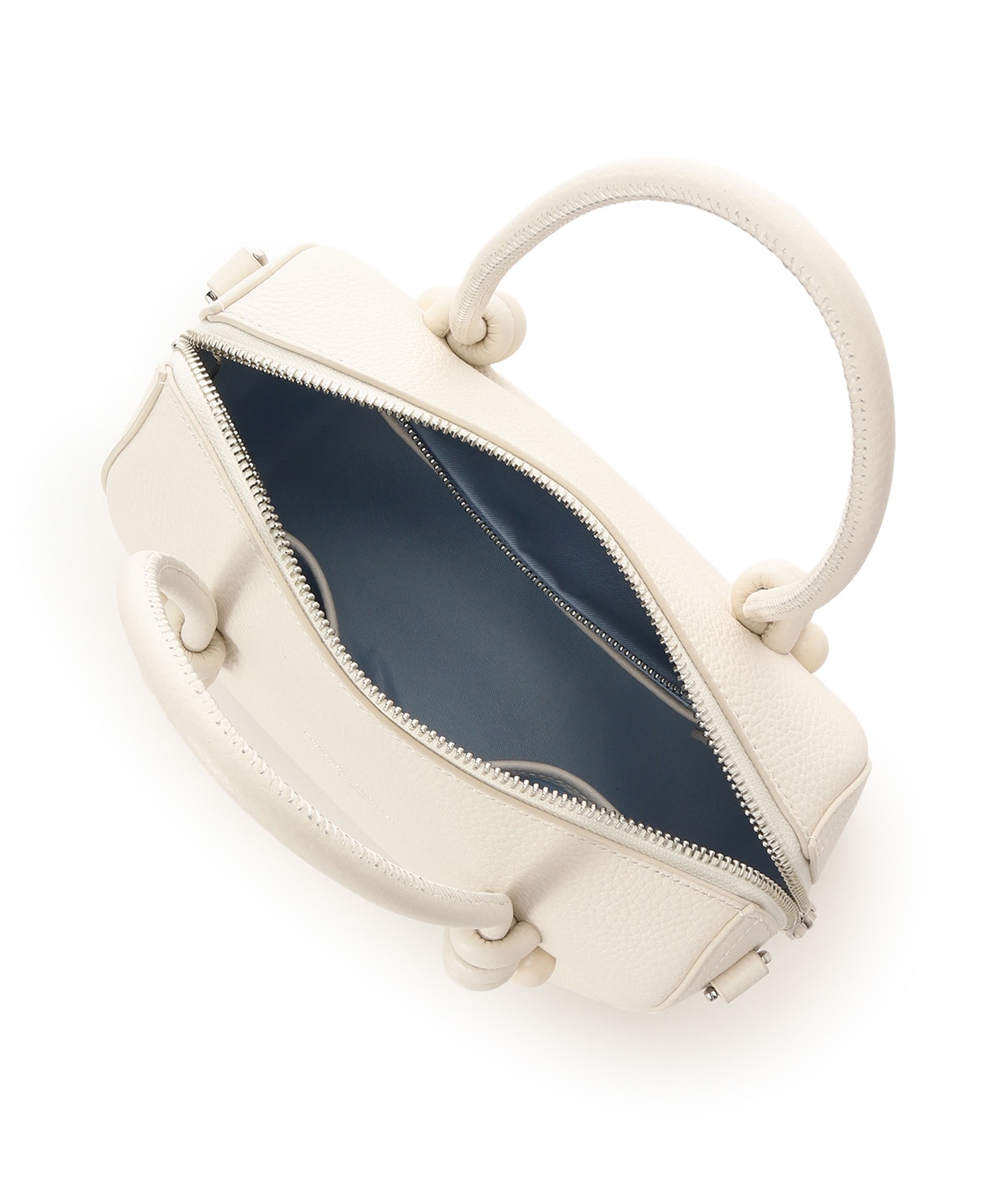 ノットデザインレザーハンドバッグ 大サイズ