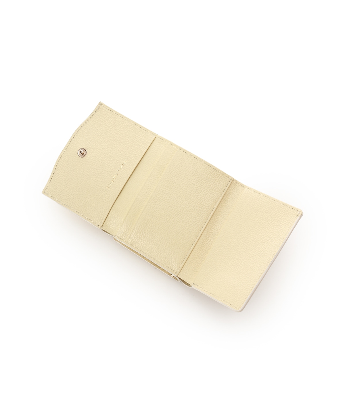 バイカラーリボンモチーフ口金折財布