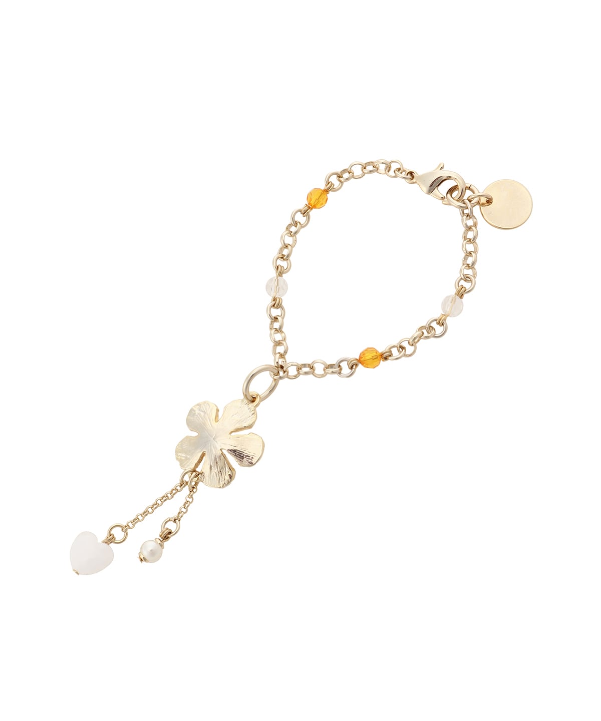 フラワービジューバッグチャーム