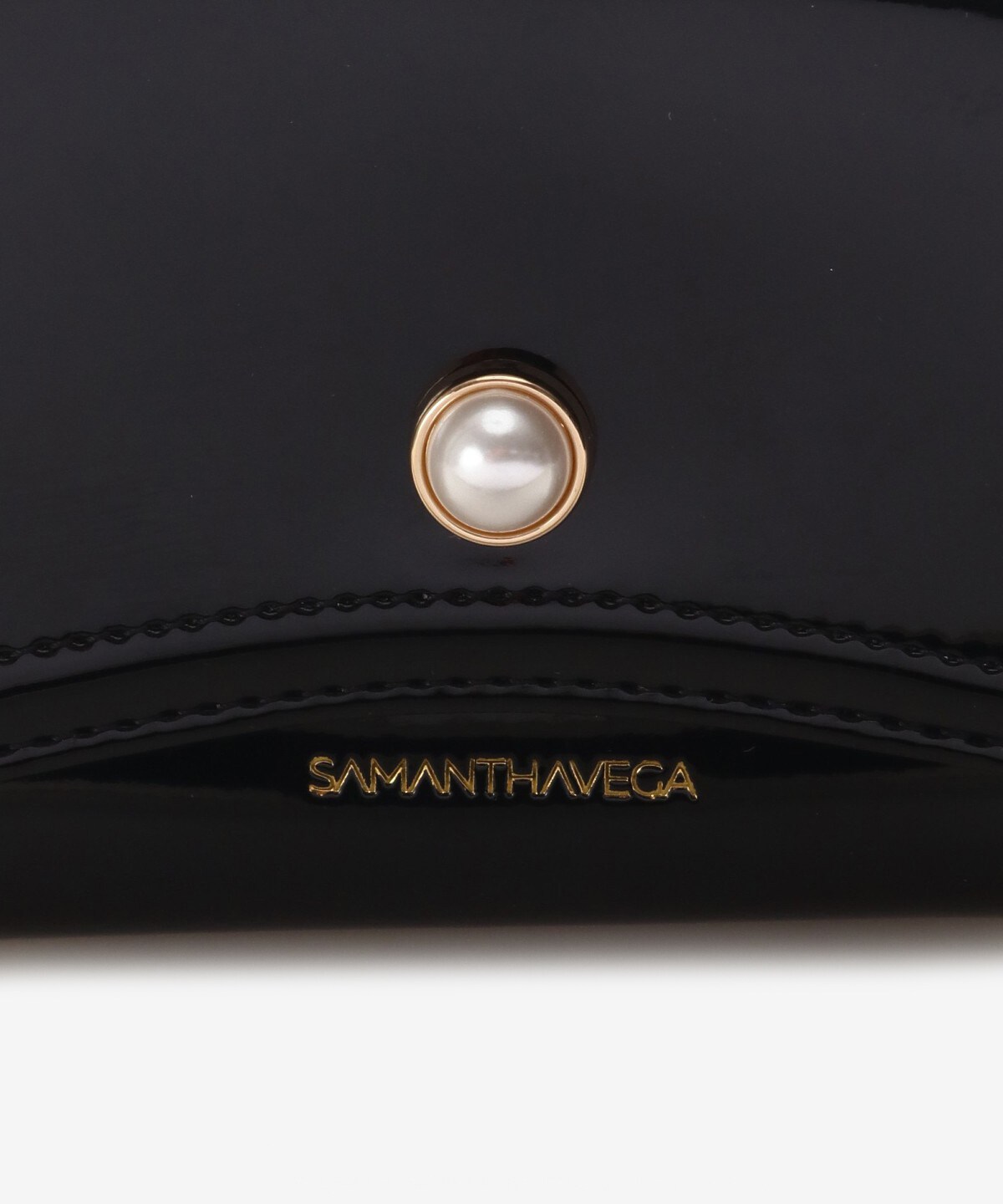 エナメルパール折財布(FREE ブラック): SAMANTHAVEGAサマンサタバサ 