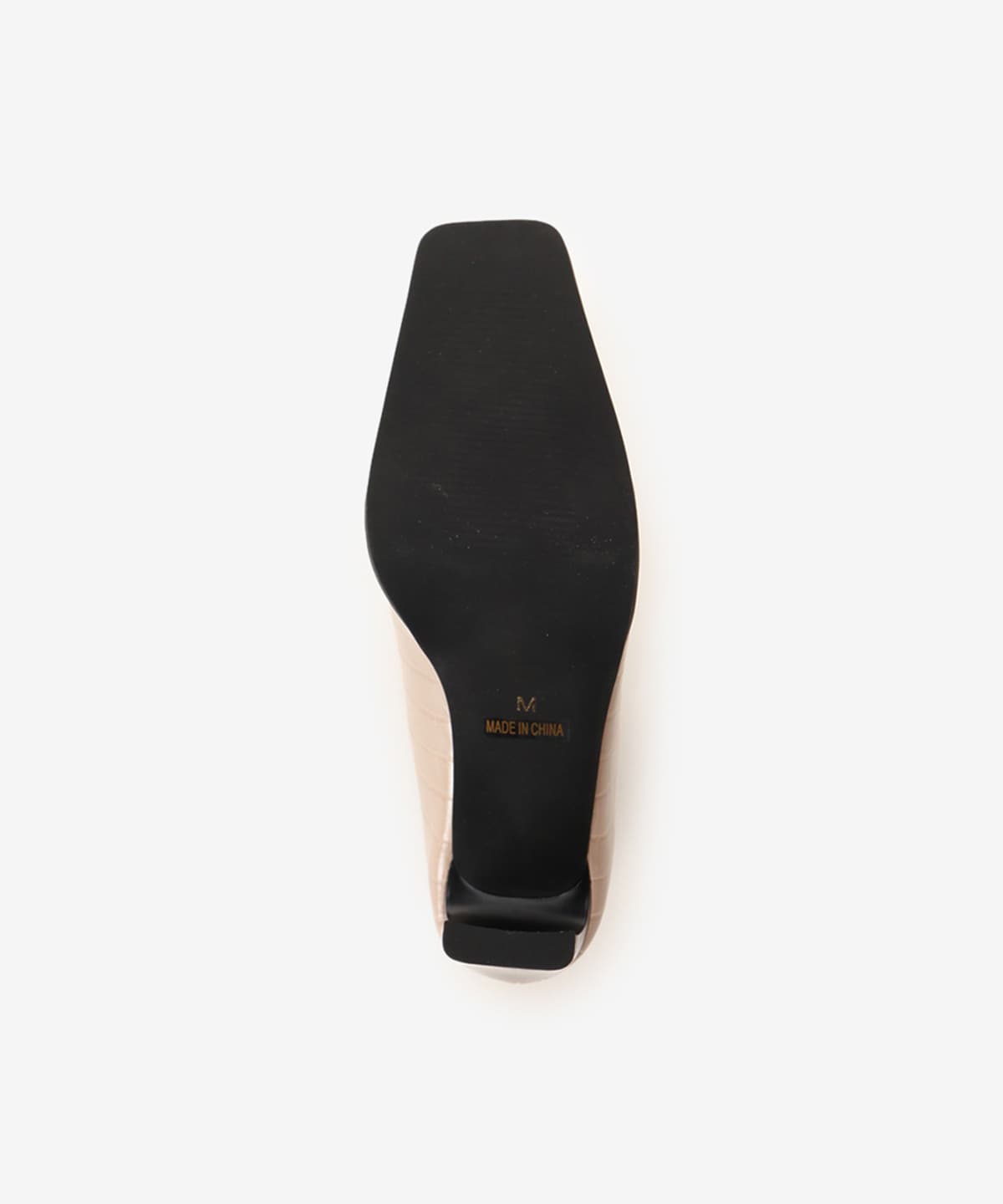 スクエアトゥクロコパンプス