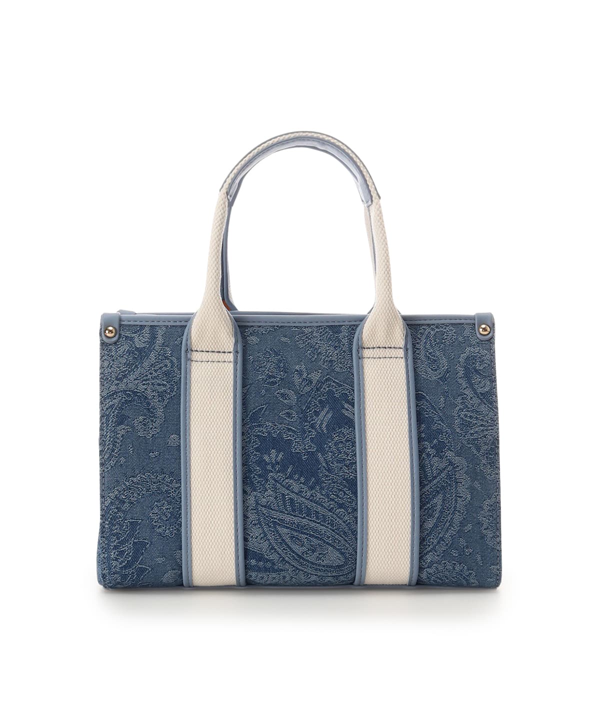 ロゴテープジャガード調トートバッグ（小）