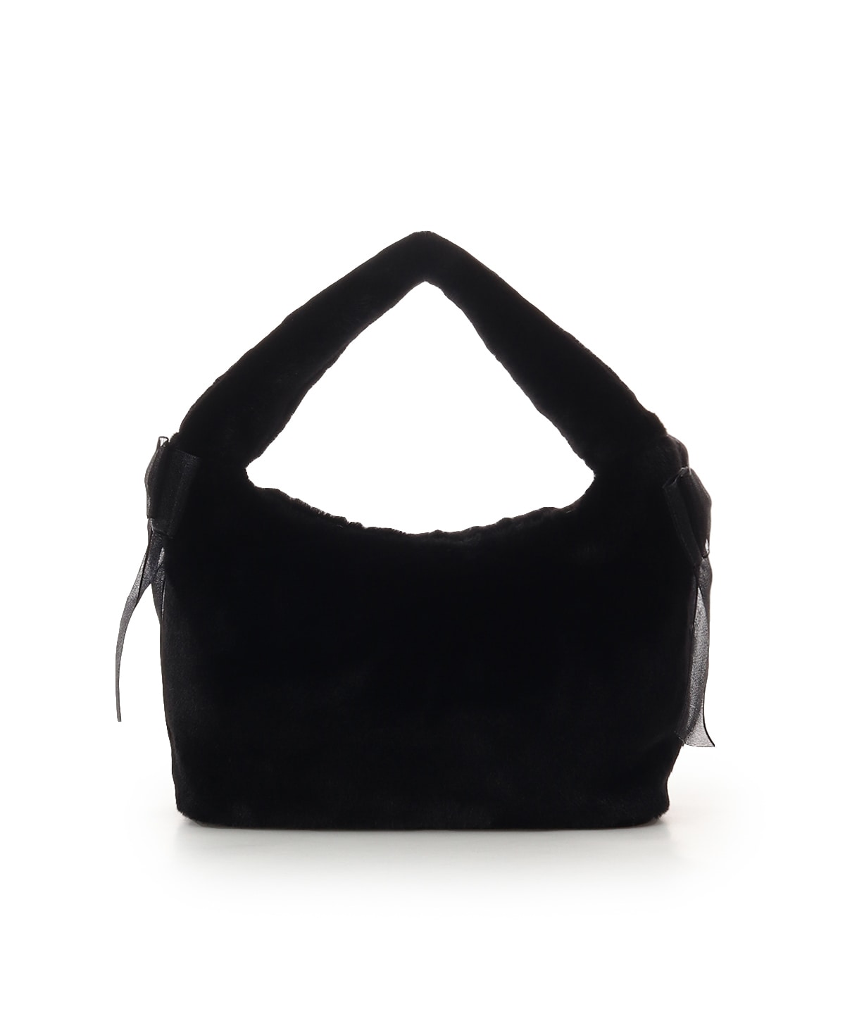 シフォンリボンファーワンハンドルバッグ