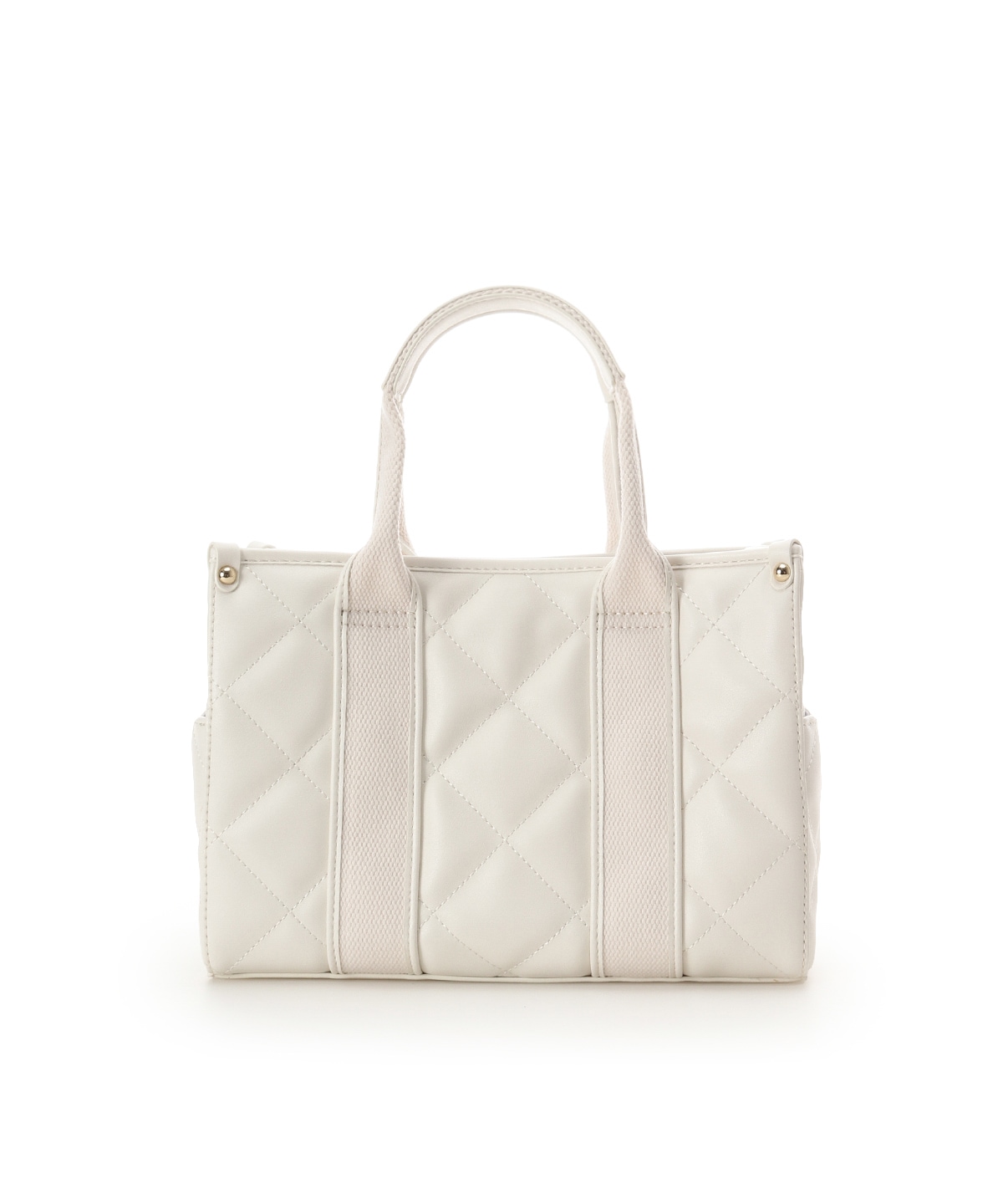 ロゴテープビジューハンドバッグ