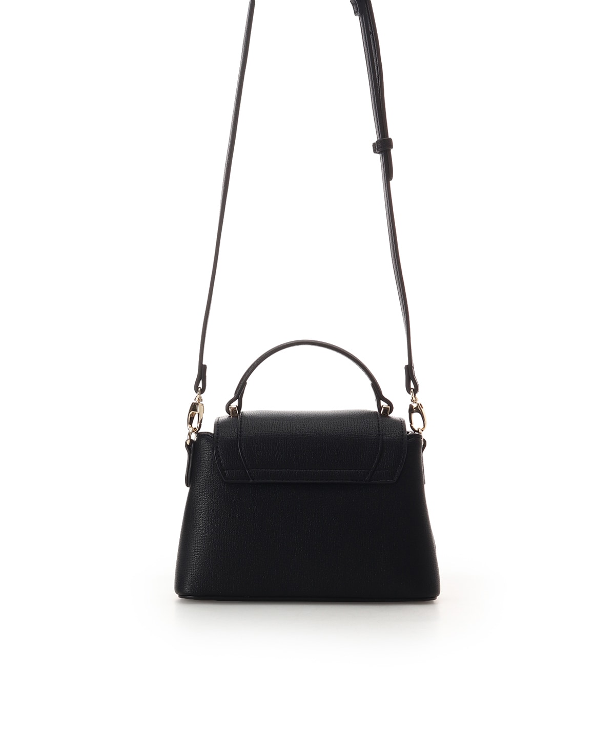 スクエアビジューキルトフラップショルダーバッグ