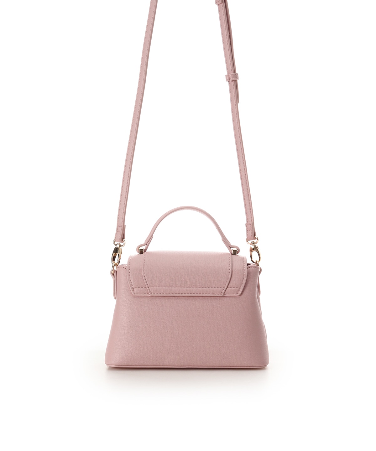 スクエアビジューキルトフラップショルダーバッグ