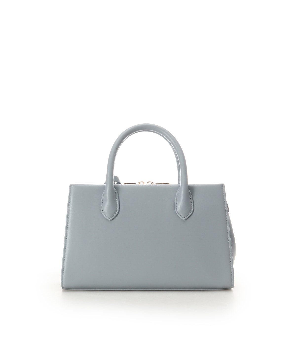 ロゴ金具ハンドバッグ