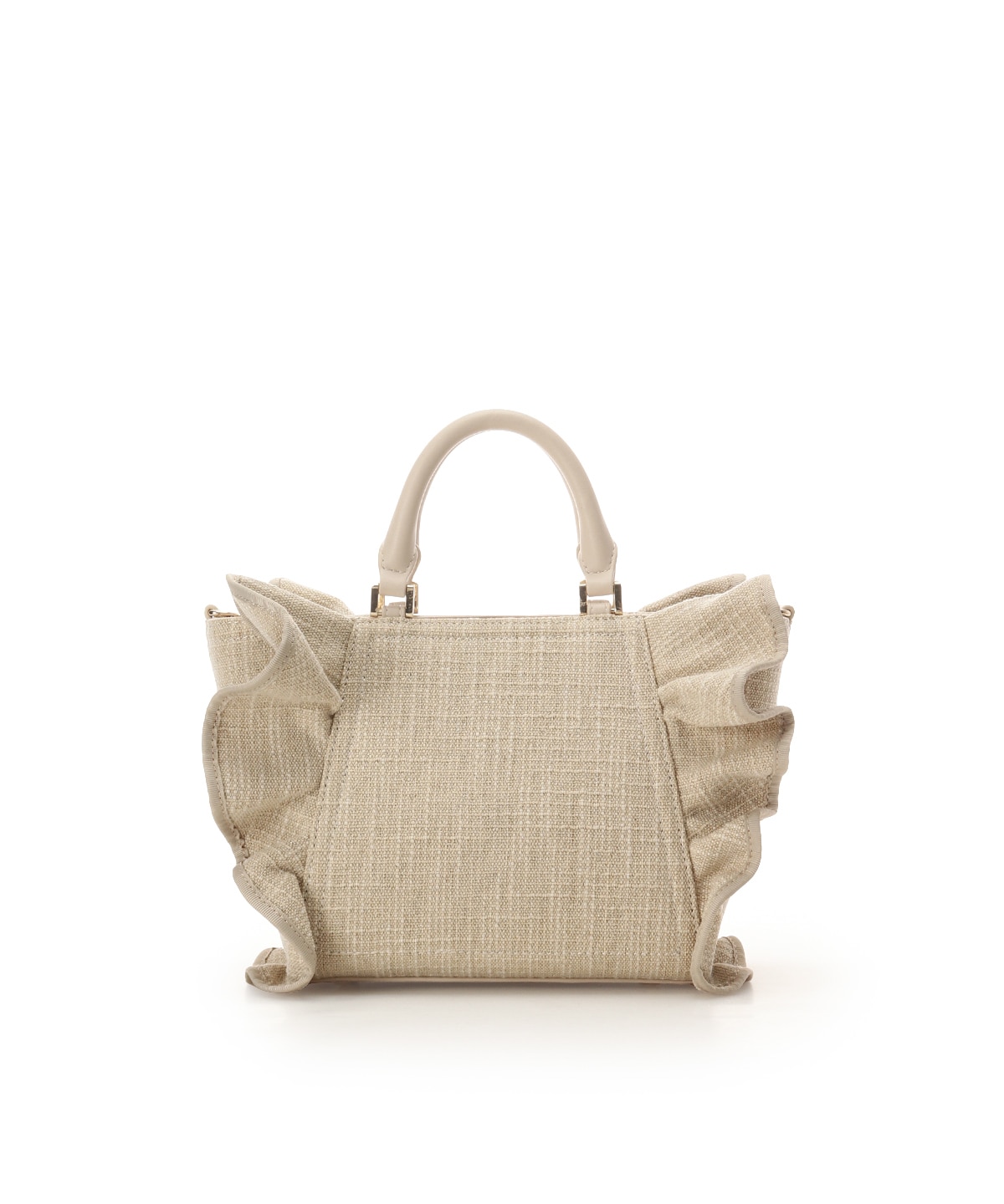 ラメフリルハンドバッグ