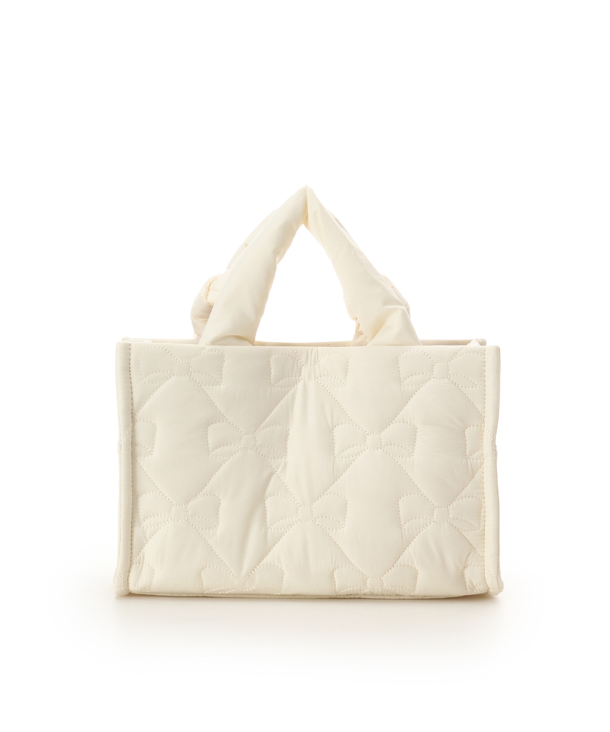 リボンキルティングハンドバッグ