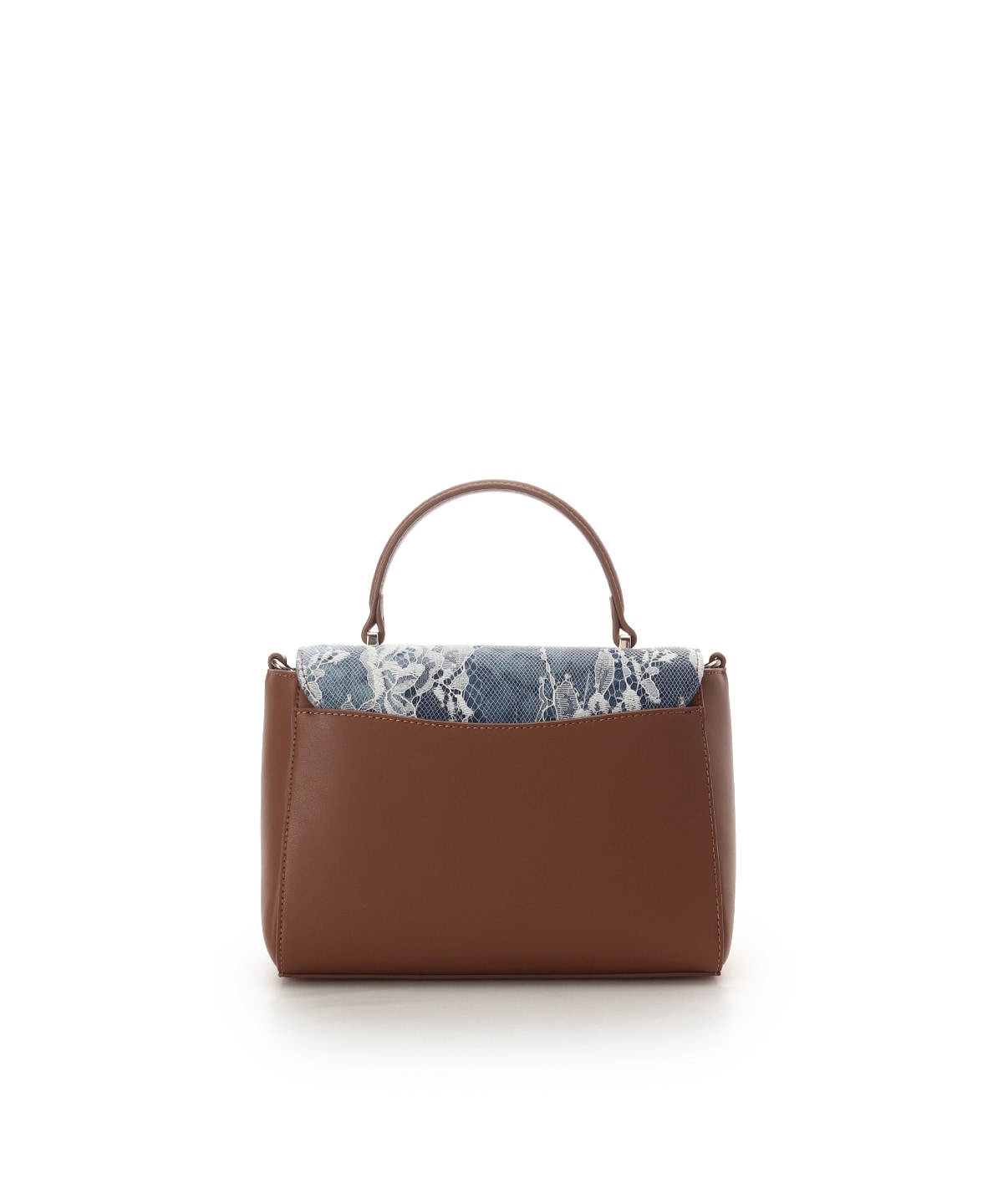 デニム調アクセントリボンショルダーバッグ