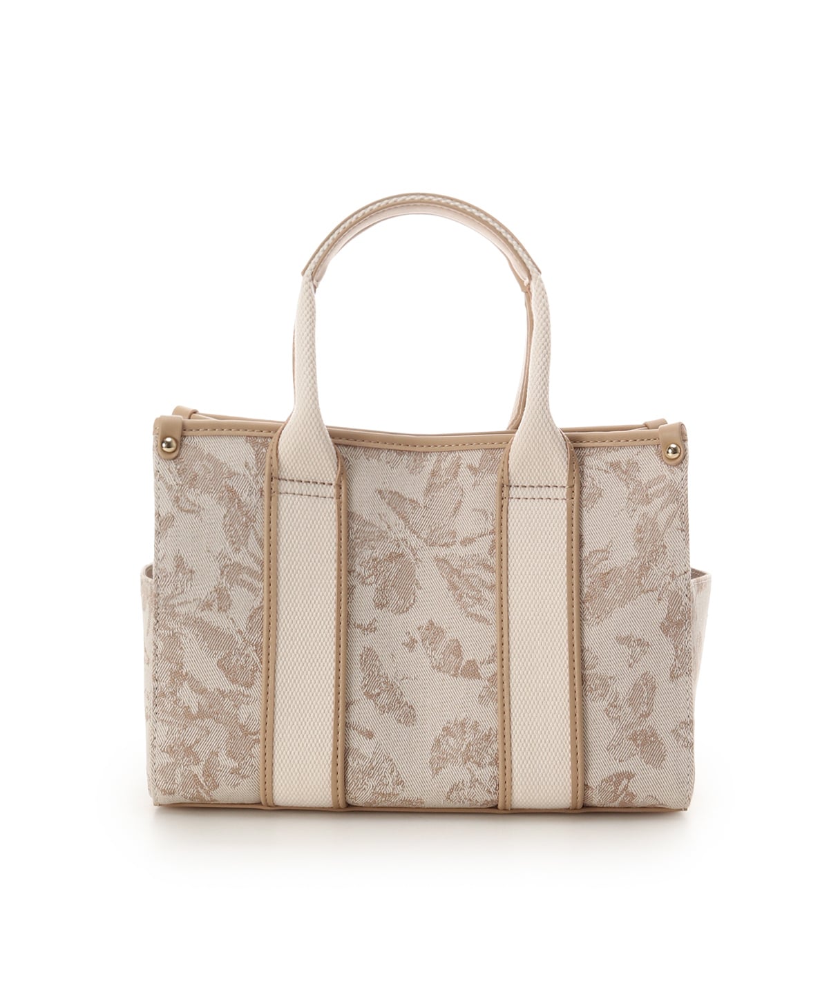 ロゴテープジャガード調トートバッグ（小）