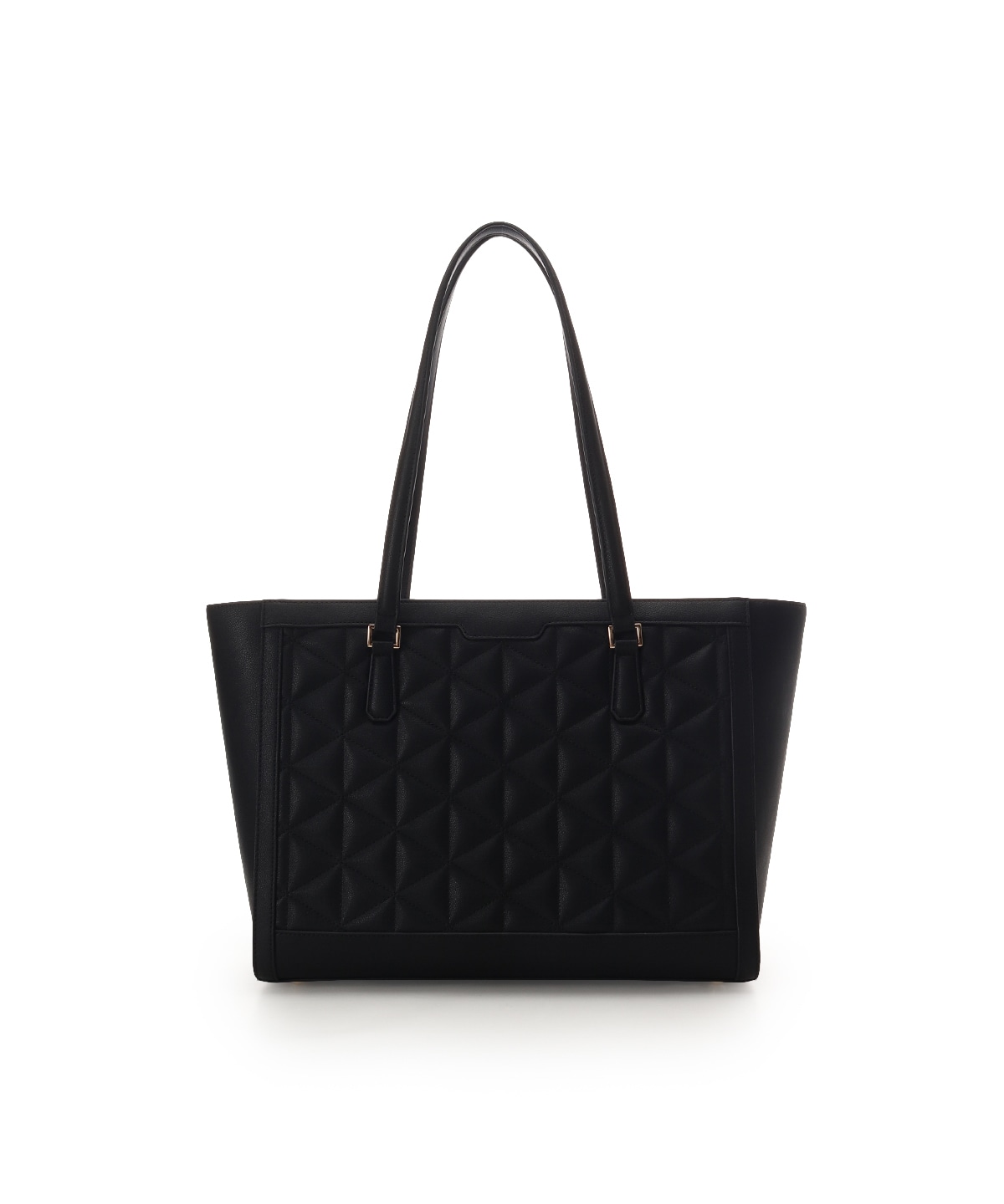 キルティングフェイクレザートートバッグ