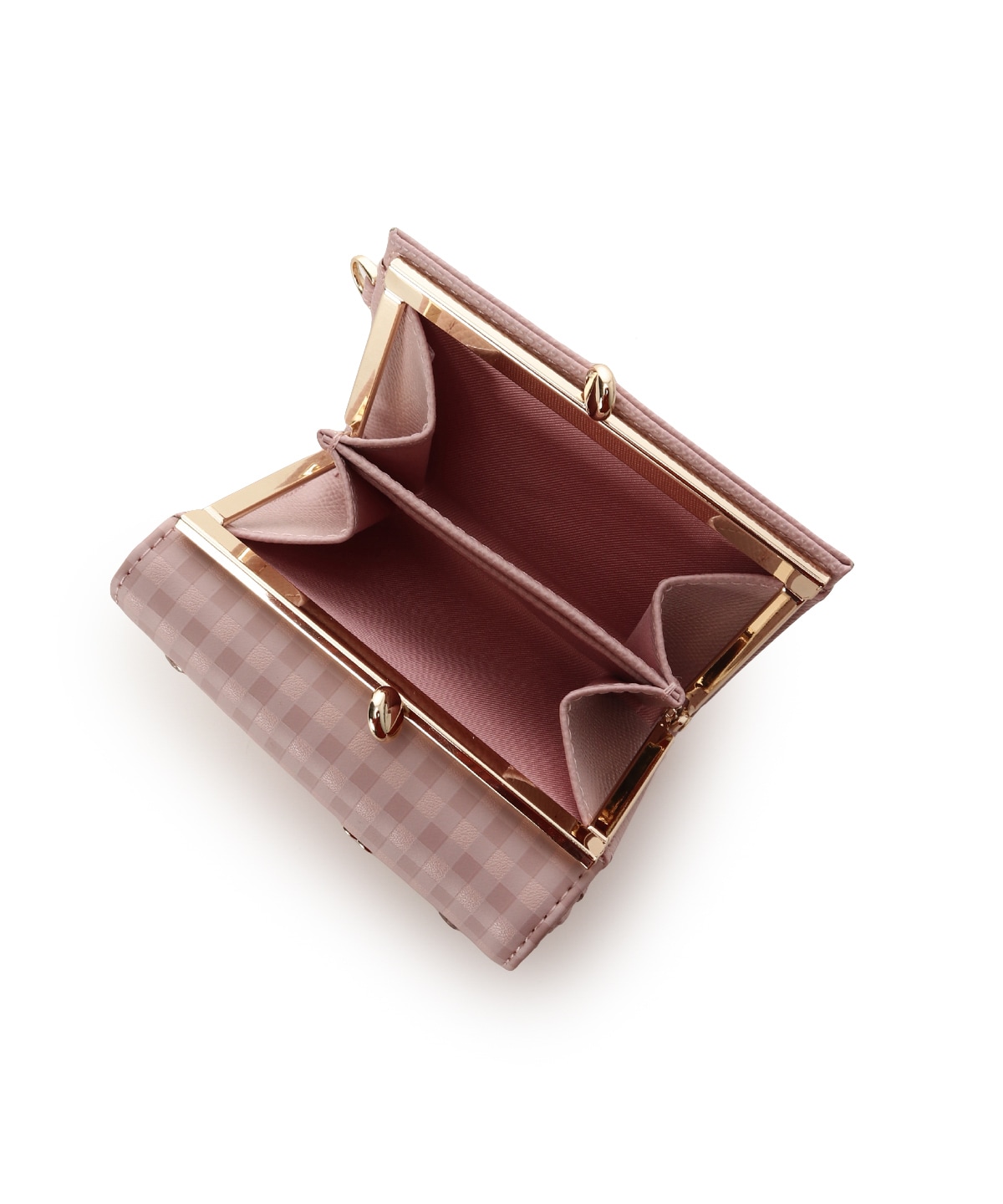 ストロベリーギンガム折財布