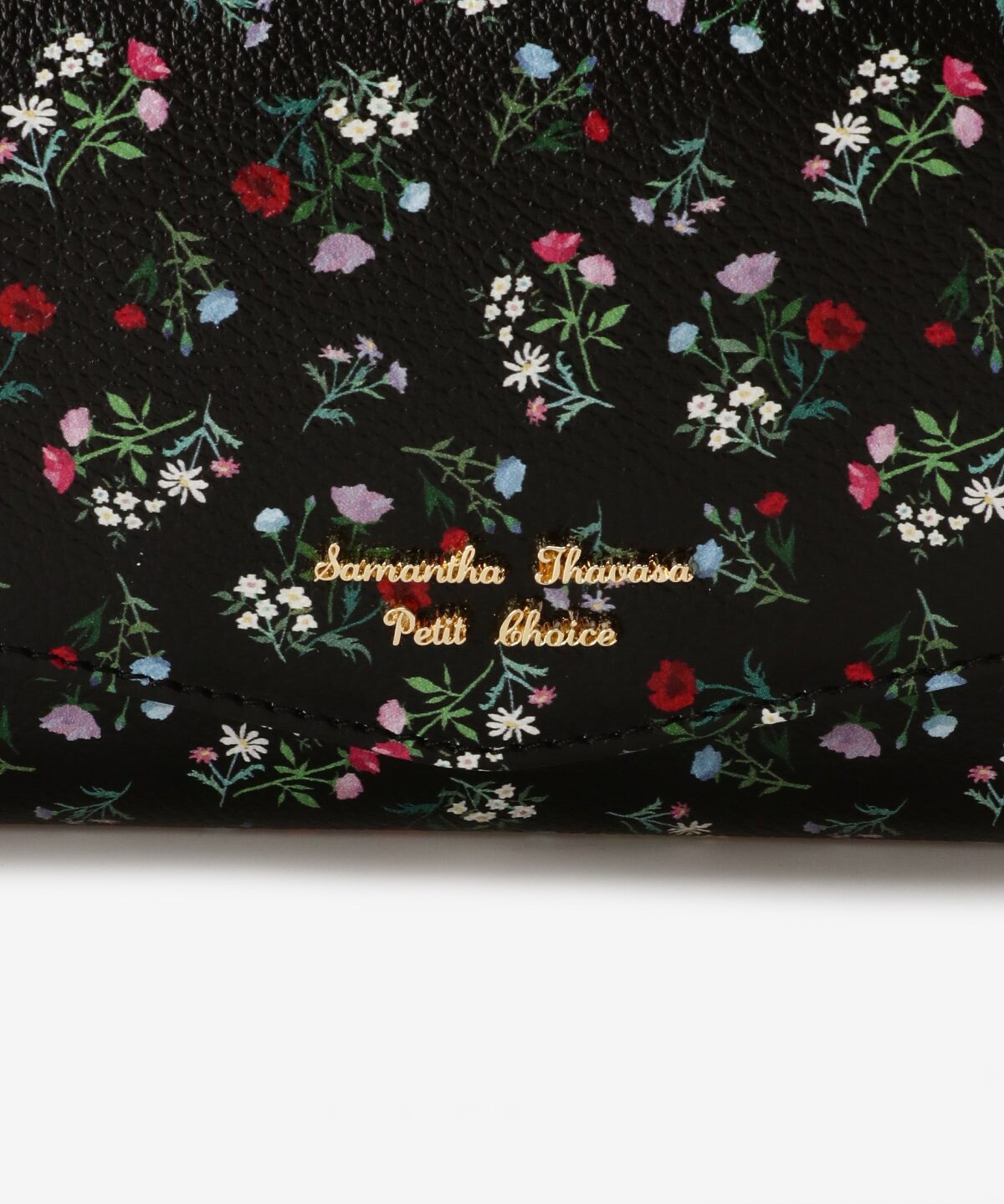 フラワーブーケデザイン中折財布 Free ブラック Samantha Thavasa Petit Choiceサマンサタバサグループ 公式オンラインショップ