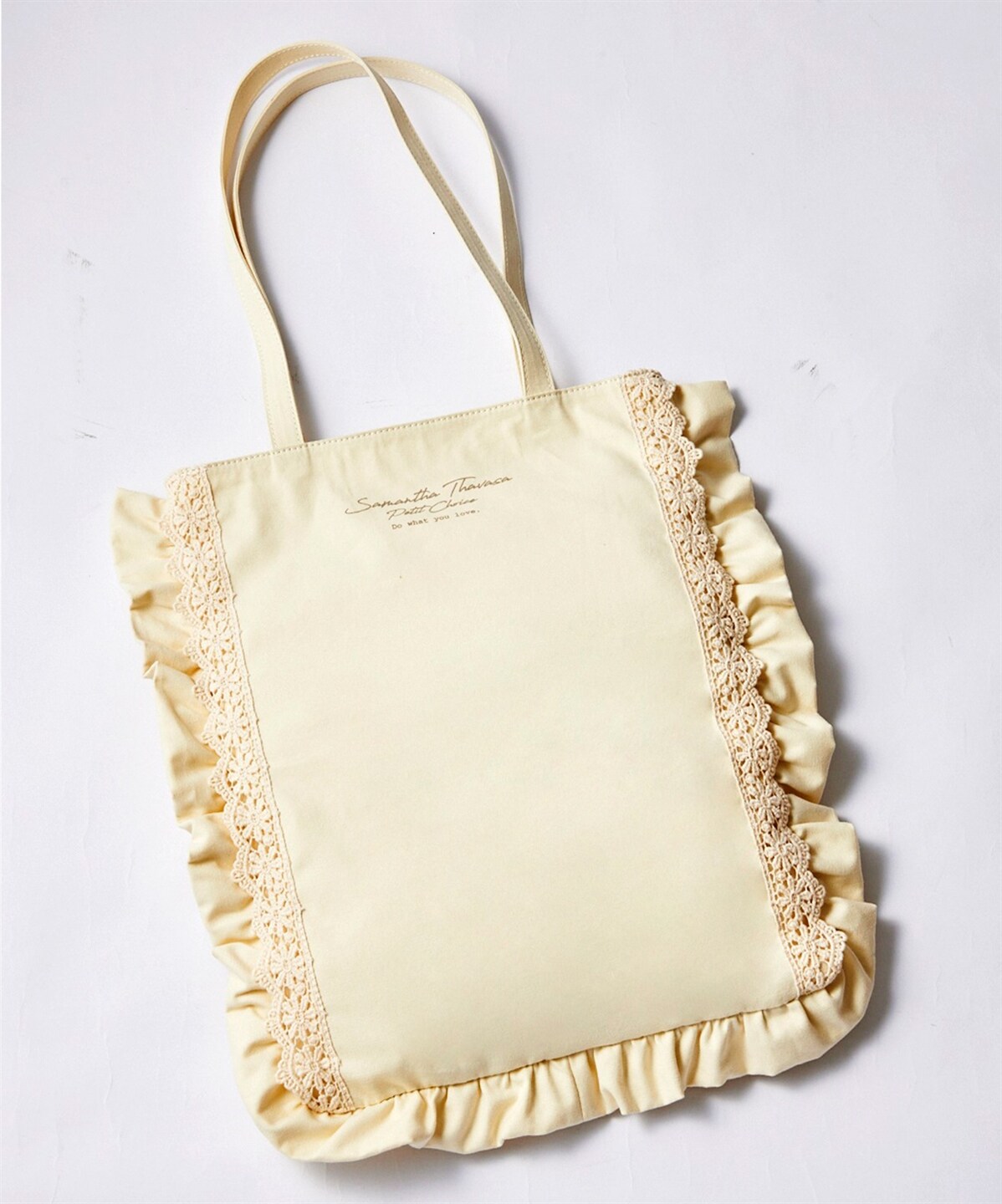 スカラップレーストートバッグ Free ホワイト Samantha Thavasa Petit Choiceサマンサタバサ公式オンラインショップ