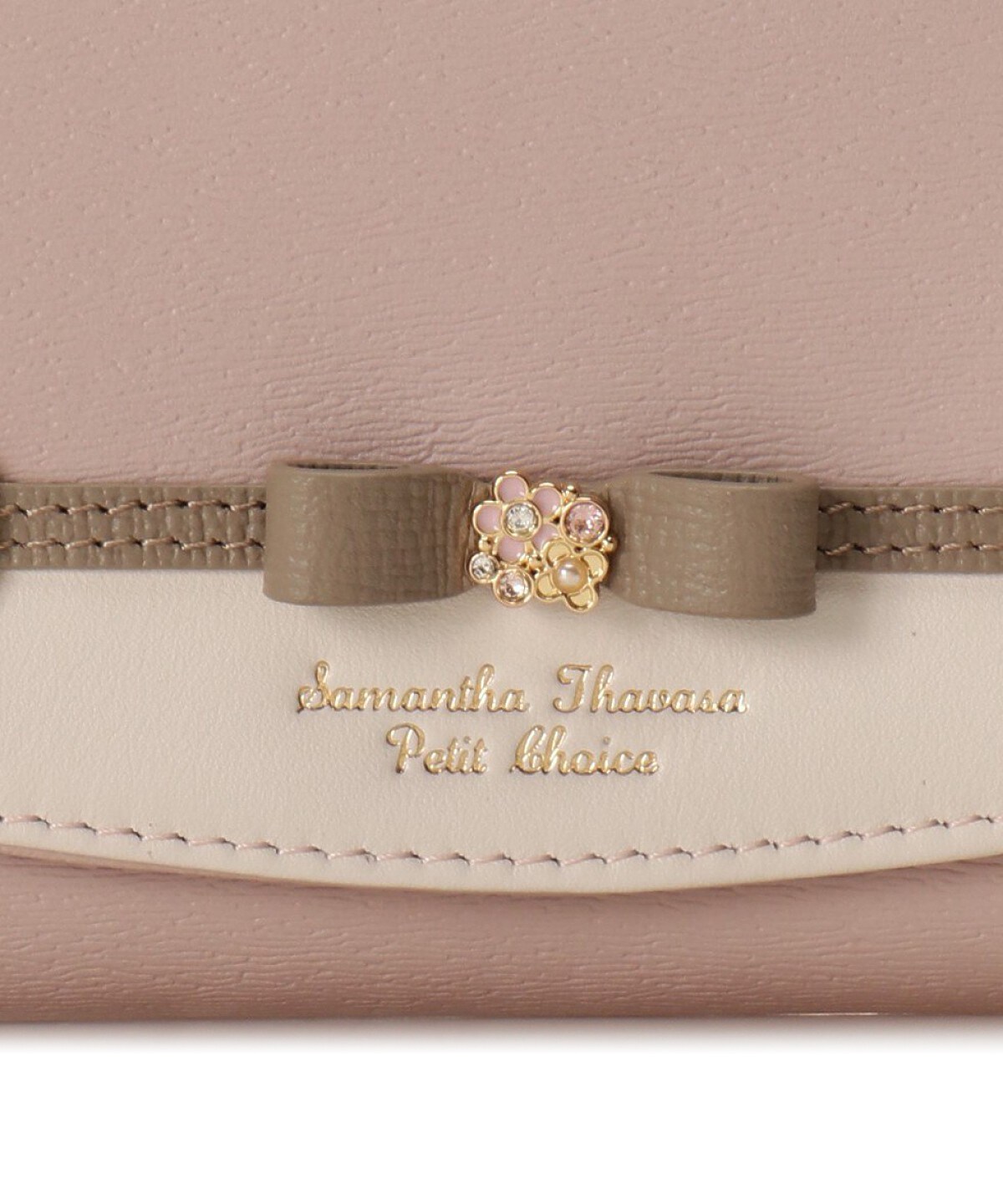 フラワーリボンベルト 折財布(FREE ピンク): Samantha Thavasa Petit ...
