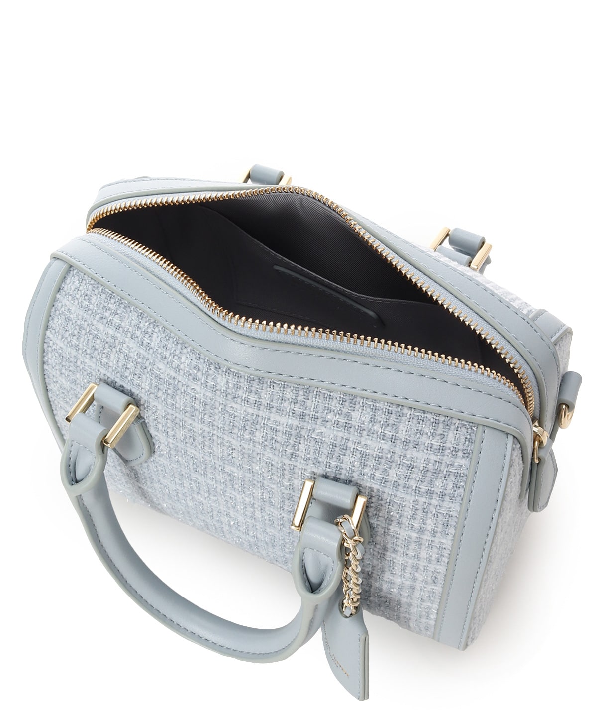 ツイード ボストンバッグ