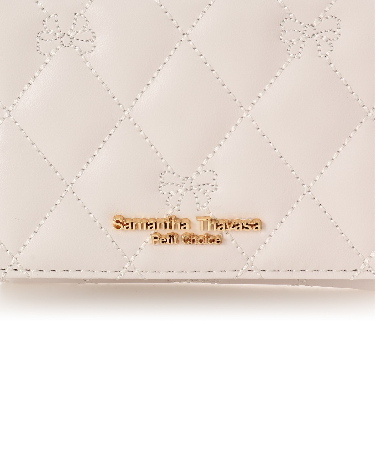 リボンキルト ミニ財布