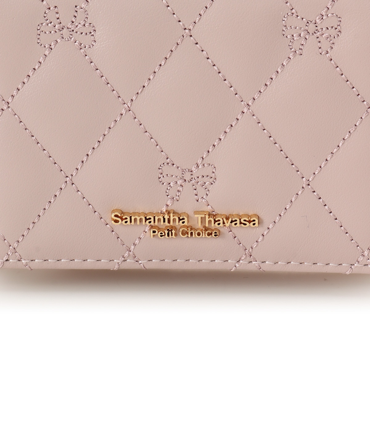 リボンキルト ミニ財布