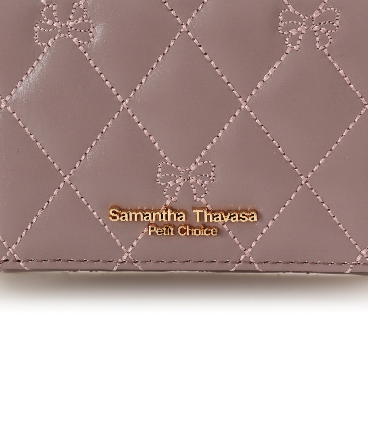 リボンキルト ミニ財布