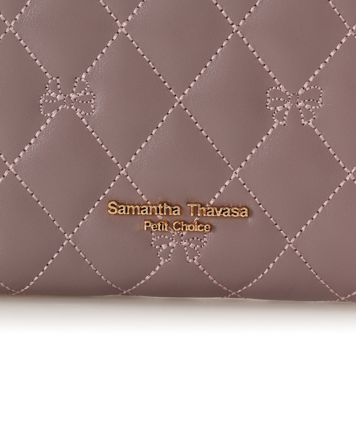 リボンキルト 折財布