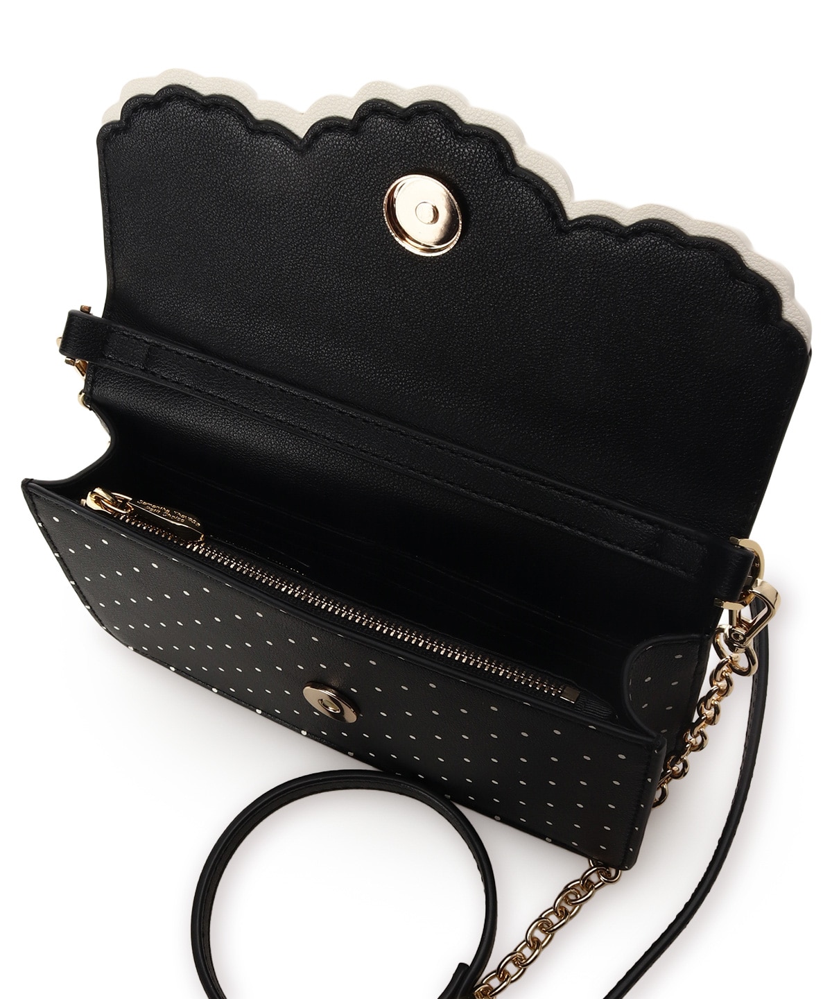 スカラップドット ウォレットショルダー