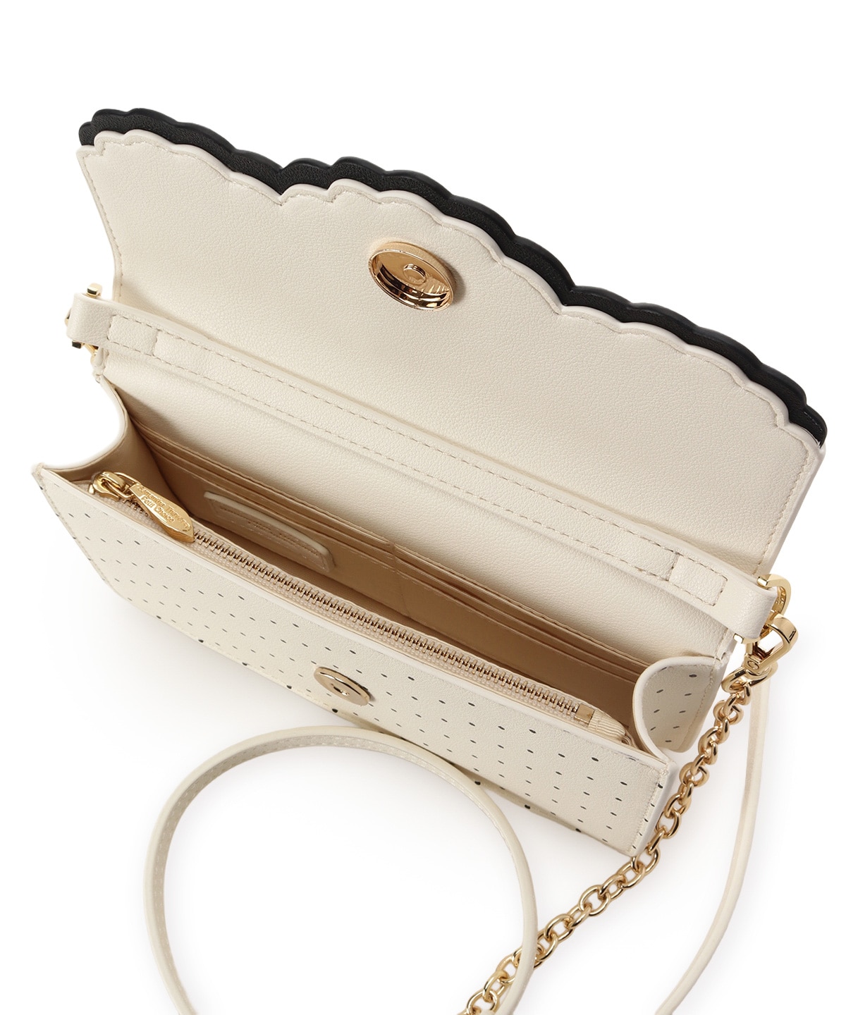 スカラップドット ウォレットショルダー