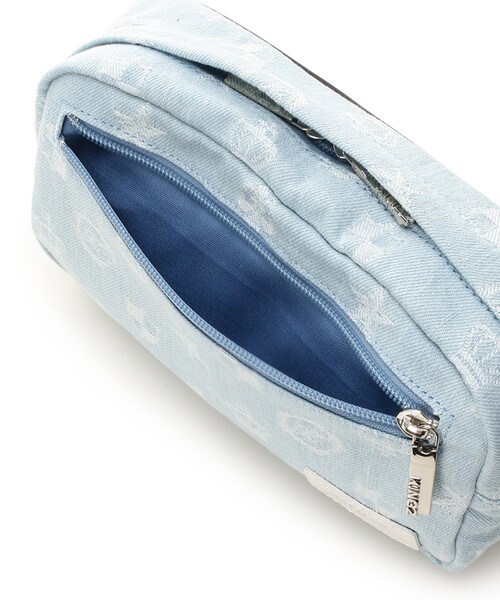 オリジナルパターン デニムウェストポーチ 小 Free ブリーチデニム Kingzサマンサタバサグループ 公式オンラインショップ