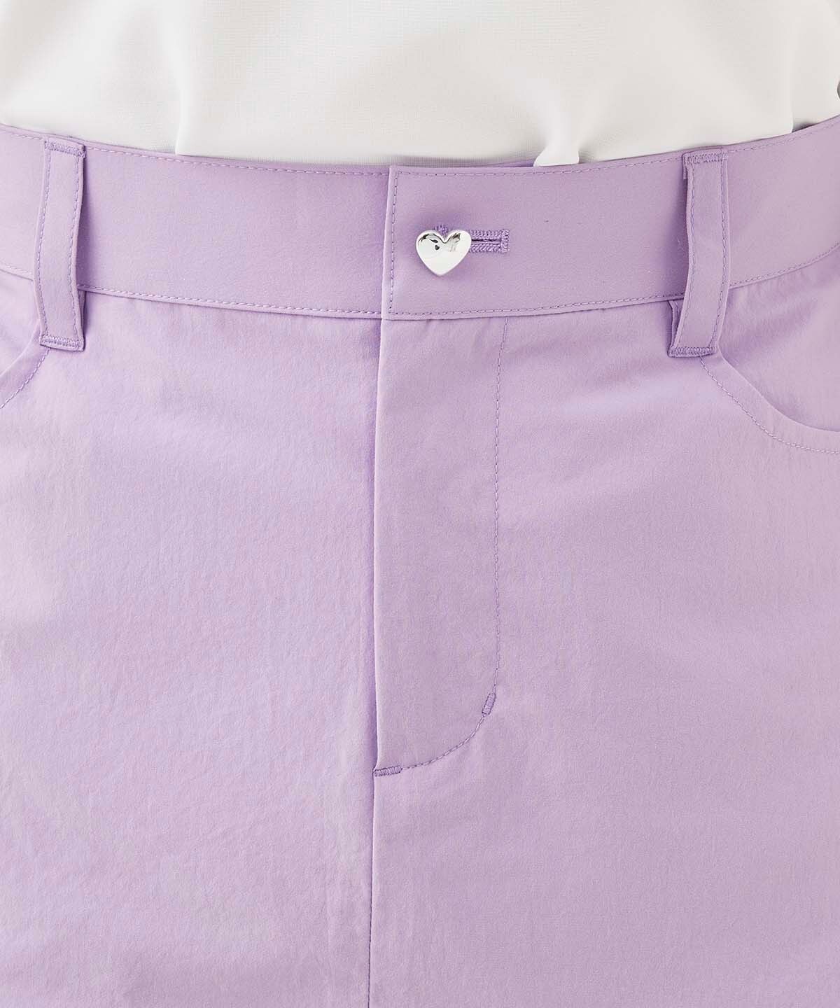 ハートボタンプリーツスコート