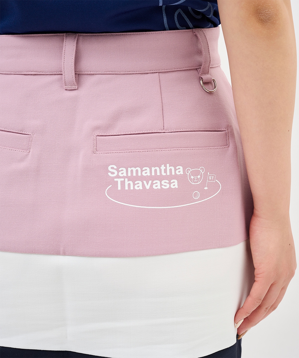 トリコロールロゴスカート