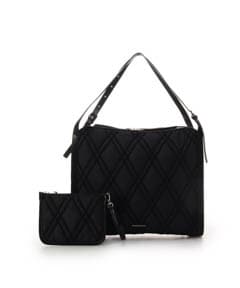 サマンサタバサ マルチポーチ付きシンプルトートバッグ マルチポーチ付き ダイヤキルティングトートバッグ(FREE