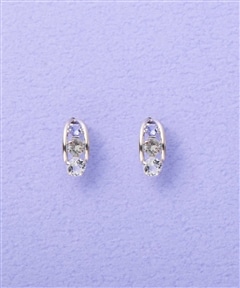 K10 WGタンザナイトピアス≪12月 誕生石≫(FREE K10WG): Samantha