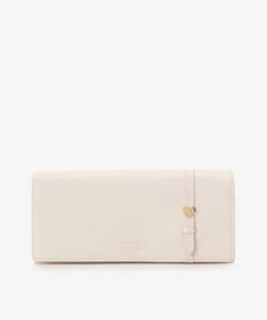 ハートモチーフベルトかぶせ長財布 Free ホワイト Samantha Thavasa Petit Choiceサマンサタバサ グループ 公式オンラインショップ